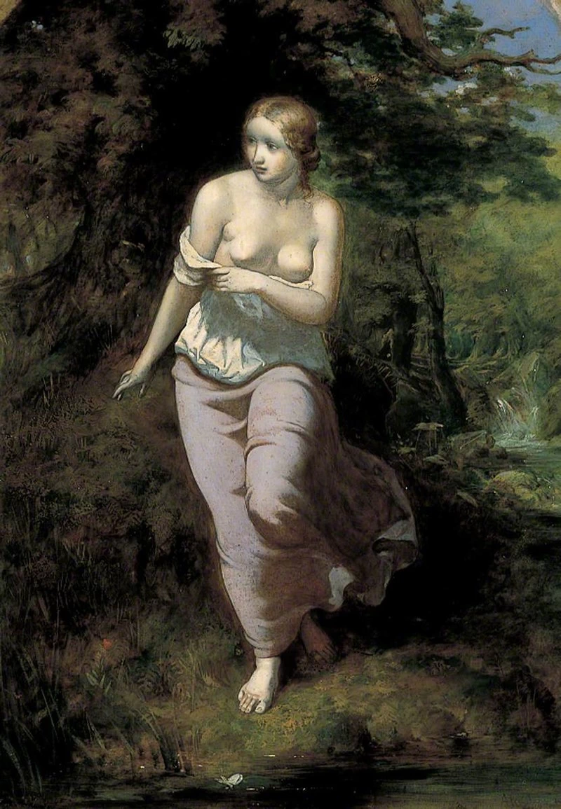 Musidora al bagno, 1849 - Birmingham Museums and Art Gallery